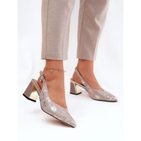 Heel sandals model 211372 Step in style - 37 - Grey
