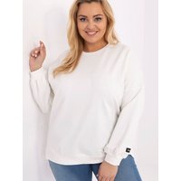 Plus size sweatshirt model 211733 Relevance - ONE-SIZE-FITS-ALL - Beige