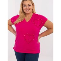 Plus size blouse model 211752 Relevance - ONE-SIZE-FITS-ALL - Pink