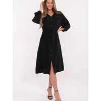 Daydress model 212020 Italy Moda - ONE-SIZE-FITS-ALL - Black