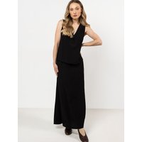 Long skirt model 212209 awama - L - Black