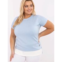 Plus size blouse model 212674 Relevance - ONE-SIZE-FITS-ALL - Blue