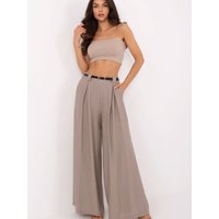 Women trousers model 213059 Italy Moda - ONE-SIZE-FITS-ALL - Beige