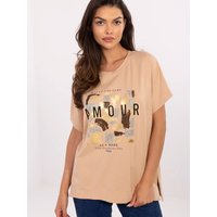 Blouse model 213103 Factory Price - S/M - Brown
