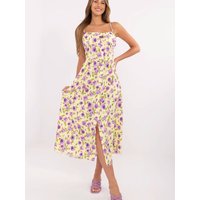 Daydress model 213309 Italy Moda - ONE-SIZE-FITS-ALL - Yellow