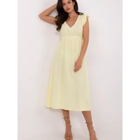 Daydress model 213556 Italy Moda - ONE-SIZE-FITS-ALL - Yellow