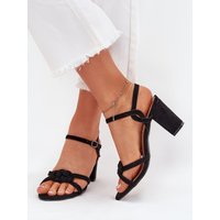 Heel sandals model 215644 Step in style - 38 - Black
