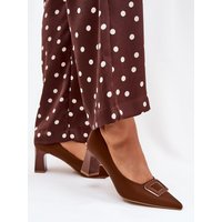 Block heel pumps model 216023 Step in style - 40 - Brown