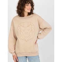 Sweatshirt model 216189 Ex Moda - ONE-SIZE-FITS-ALL - Beige