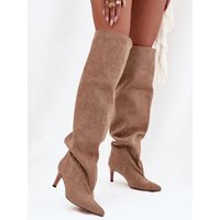 Heel boots model 216997 Step in style - 39 - Beige