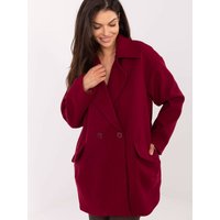 Coat model 217142 Rue Paris - ONE-SIZE-FITS-ALL - Red
