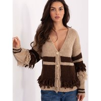 Cardigan model 218011 Italy Moda - ONE-SIZE-FITS-ALL - Beige