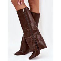 Heel boots model 218093 Step in style - 40 - Brown