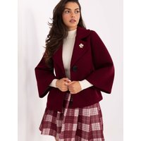 Coat model 218405 Rue Paris - ONE-SIZE-FITS-ALL - Red