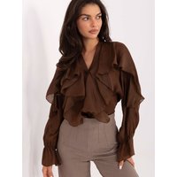 Long sleeve shirt model 218415 Rue Paris - ONE-SIZE-FITS-ALL - Brown