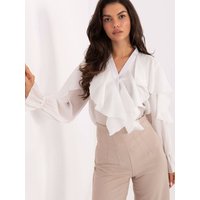Long sleeve shirt model 218416 Rue Paris - ONE-SIZE-FITS-ALL - White