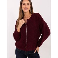 Cardigan model 219073 Rue Paris - ONE-SIZE-FITS-ALL - Red