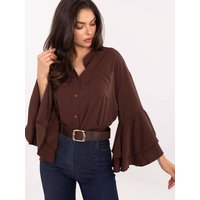 Long sleeve shirt model 219625 Rue Paris - ONE-SIZE-FITS-ALL - Brown