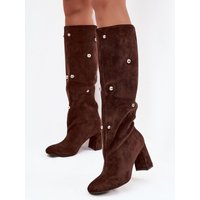 Heel boots model 219863 Step in style - 39 - Brown