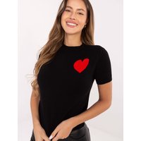 Short sleeve sweater model 219973 Factory Price - ONE-SIZE-FITS-ALL - Black