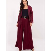 Women trousers model 220026 Italy Moda - ONE-SIZE-FITS-ALL - Red