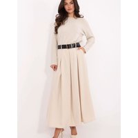 Long skirt model 220036 Italy Moda - ONE-SIZE-FITS-ALL - Beige