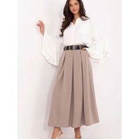 Long skirt model 220038 Italy Moda - ONE-SIZE-FITS-ALL - Beige