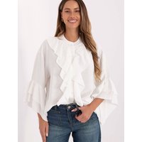 Long sleeve shirt model 220229 Rue Paris - ONE-SIZE-FITS-ALL - Beige