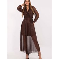 Long dress model 220289 Italy Moda - ONE-SIZE-FITS-ALL - Brown