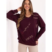 Sweatshirt model 220414 Relevance - ONE-SIZE-FITS-ALL - Red