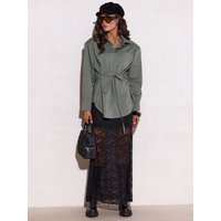 Long sleeve shirt model 220906 Roco Fashion - 40 - Green