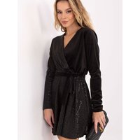 Short dress model 221076 Italy Moda - ONE-SIZE-FITS-ALL - Black