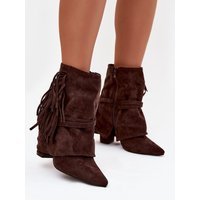 Heel boots model 221129 Step in style - 39 - Brown