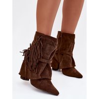 Heel boots model 221130 Step in style - 41 - Brown