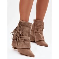Heel boots model 221131 Step in style - 36 - Beige