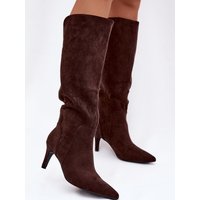 Heel boots model 221902 Step in style - 39 - Brown