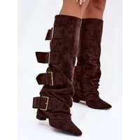 Heel boots model 221908 Step in style - 40 - Brown