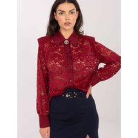 Long sleeve shirt model 222319 Italy Moda - ONE-SIZE-FITS-ALL - Red