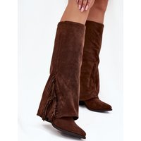 Heel boots model 222537 Step in style - 41 - Brown