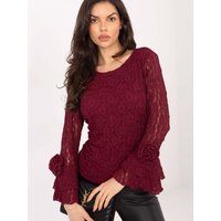 Lace blouse model 222740 Italy Moda - ONE-SIZE-FITS-ALL - Red