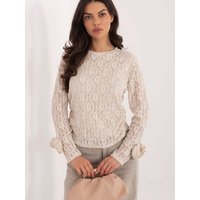 Lace blouse model 222937 Italy Moda - ONE-SIZE-FITS-ALL - Beige