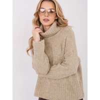 Turtleneck model 223093 Factory Price - ONE-SIZE-FITS-ALL - Beige