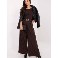 Women trousers model 223203 Italy Moda - ONE-SIZE-FITS-ALL - Brown