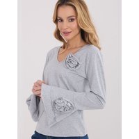 Blouse model 223355 Italy Moda - ONE-SIZE-FITS-ALL - Grey