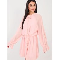 Cocktail dress model 223379 Rue Paris - ONE-SIZE-FITS-ALL - Pink