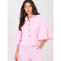 Denim jacket model 223631 Rue Paris - ONE-SIZE-FITS-ALL - Pink