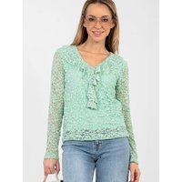 Lace blouse model 223839 Rue Paris - ONE-SIZE-FITS-ALL - Green