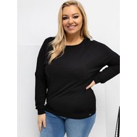 Plus size blouse model 223921 Relevance - ONE-SIZE-FITS-ALL - Black