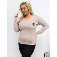 Plus size blouse model 223933 Relevance - ONE-SIZE-FITS-ALL - Beige