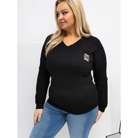 Plus size blouse model 223935 Relevance - ONE-SIZE-FITS-ALL - Black